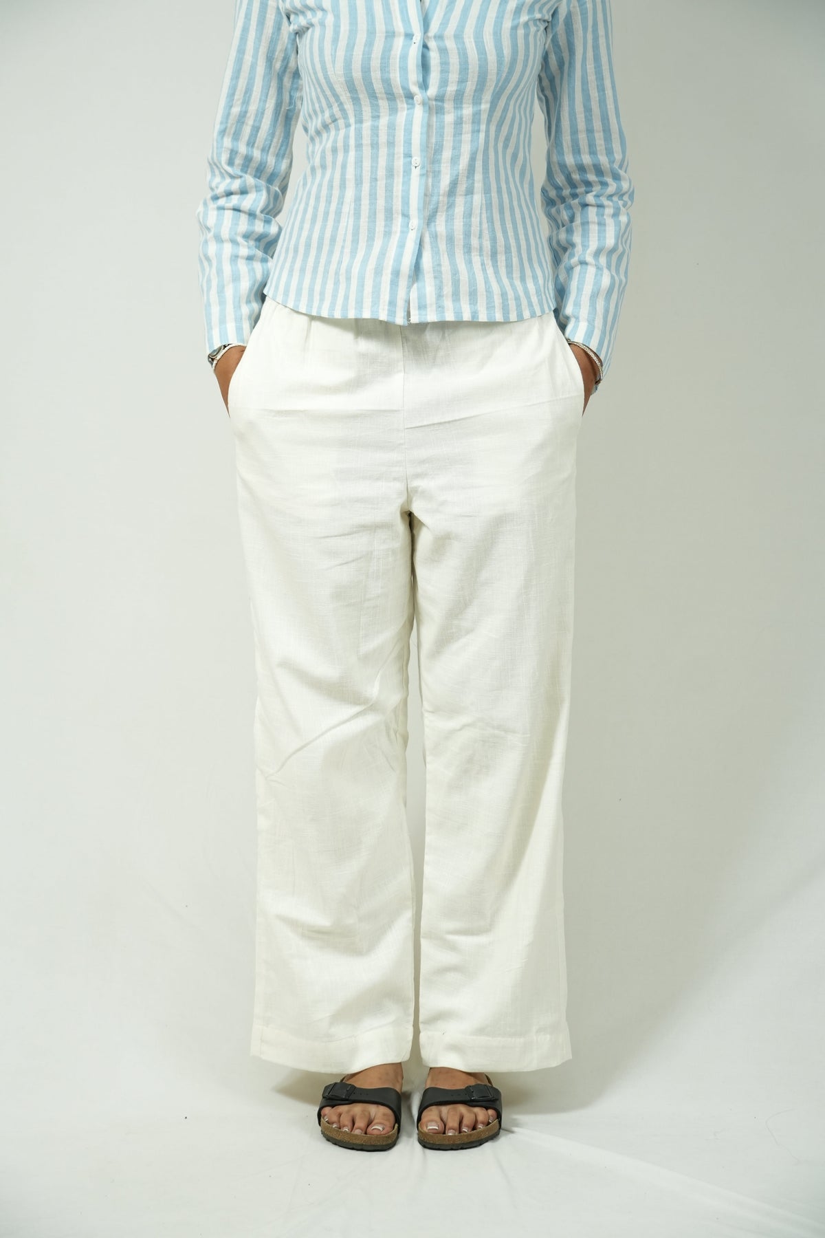 White Saji Pant