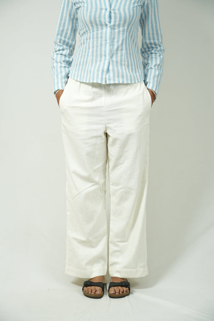 White Saji Pant
