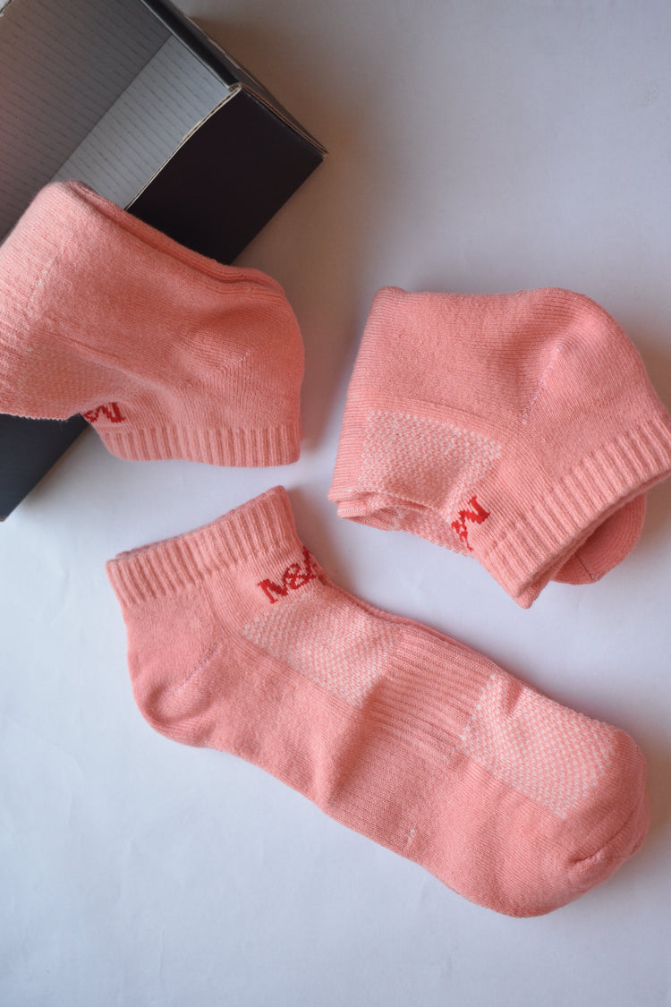 Soft Peach – 3 Pack Ankle Socks