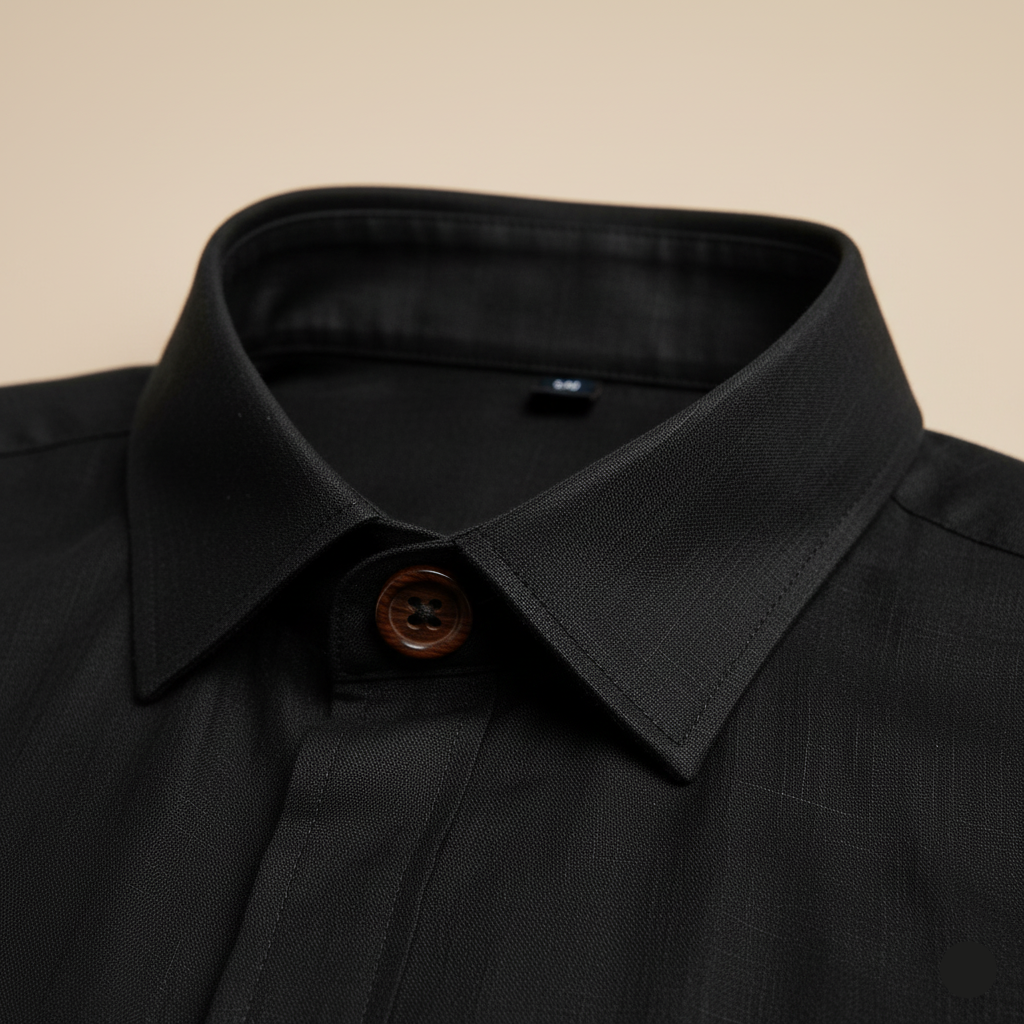 Black Kiro Full-Sleeved Shirt