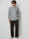 100% Linen Kurta Grey