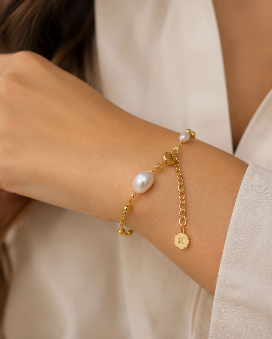 Paired Pearl Bracelet