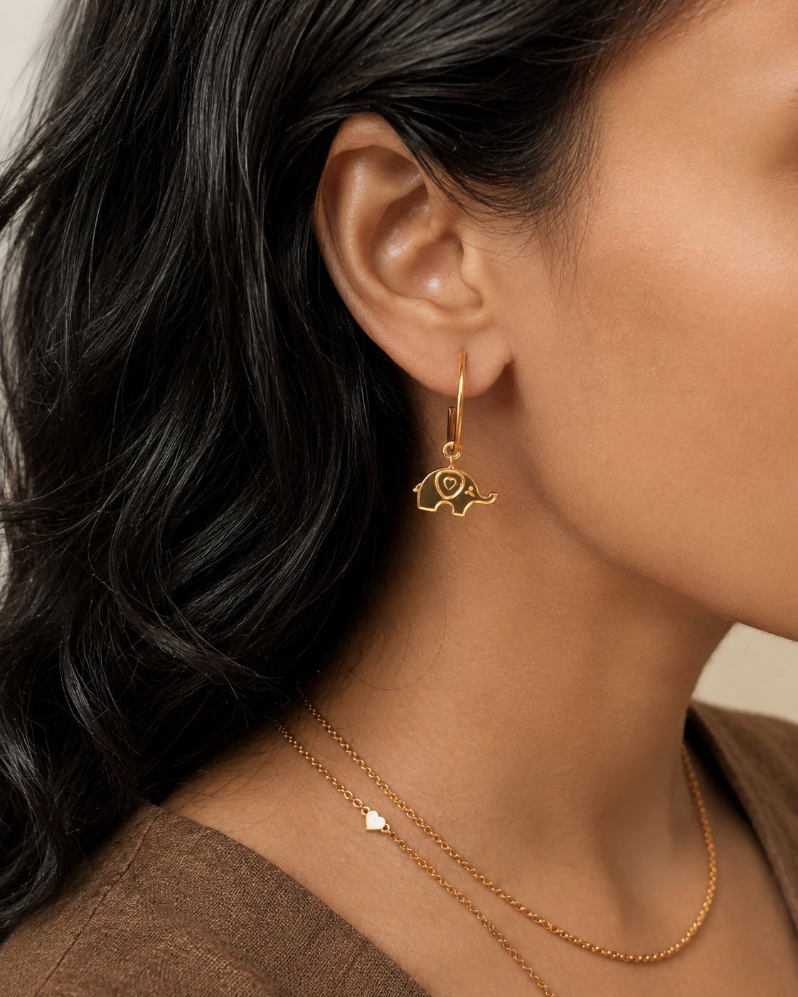 Ele & Calf Mismatched Hoops