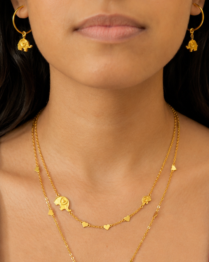 Ele & Calf Mismatched Hoops