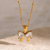 Crystal Bow  Necklace