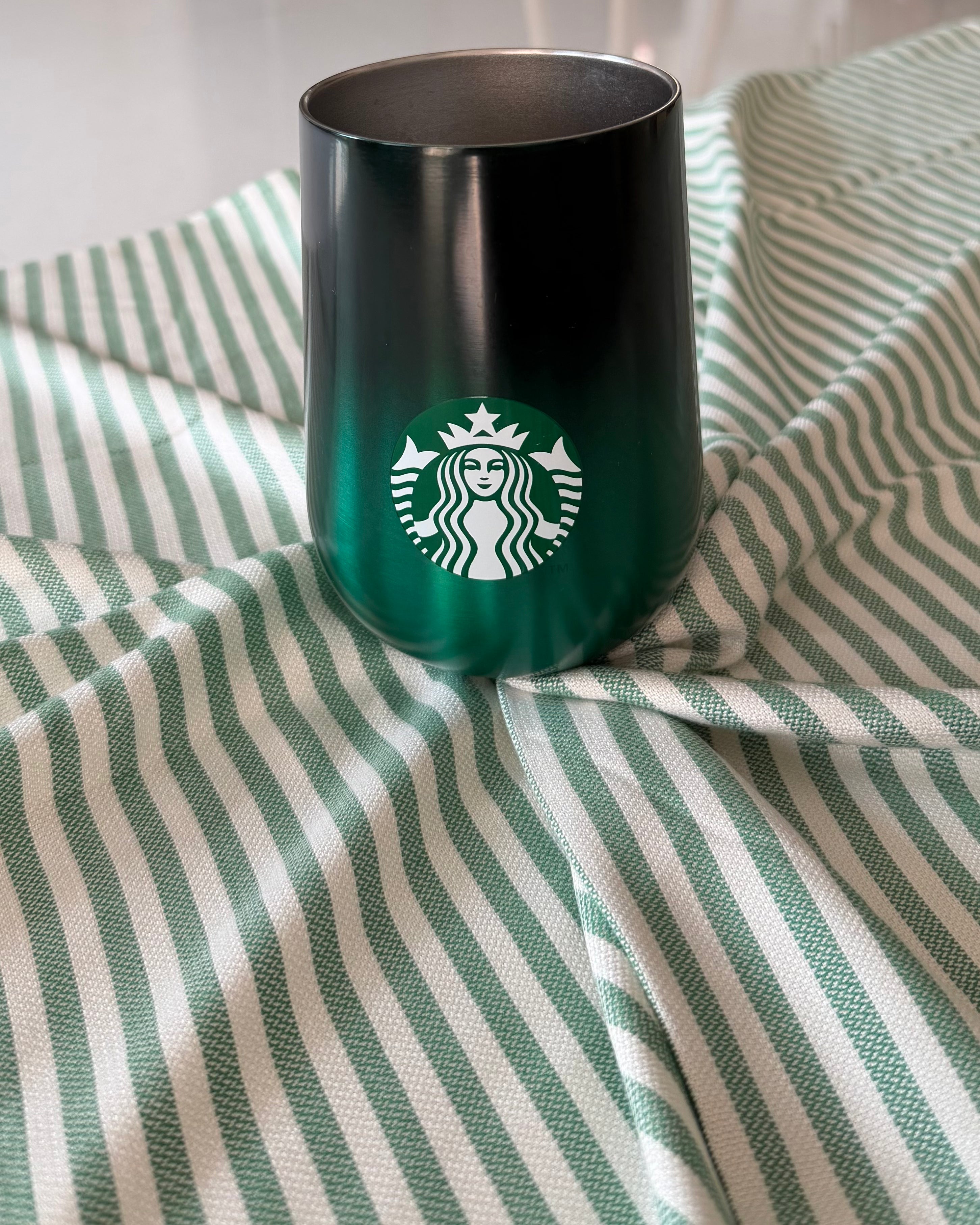 'Green Striped' Bamboo towel