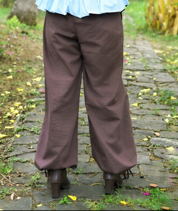 Jasmine balloon pants in chocolate brown