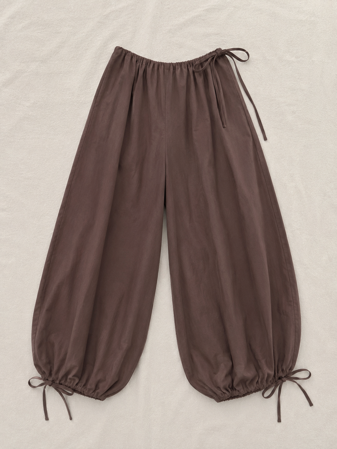 Jasmine balloon pants in chocolate brown