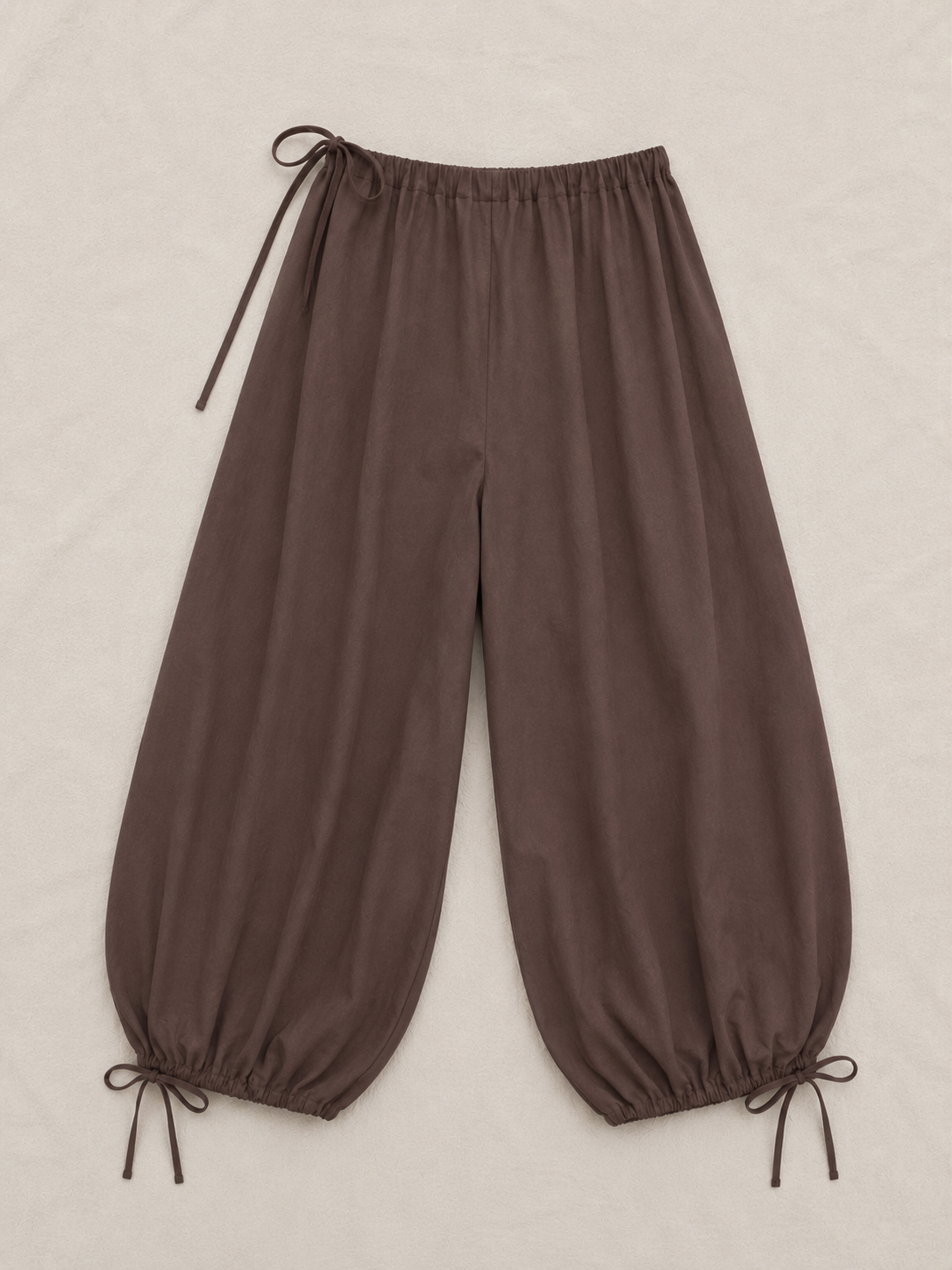 Jasmine balloon pants in chocolate brown
