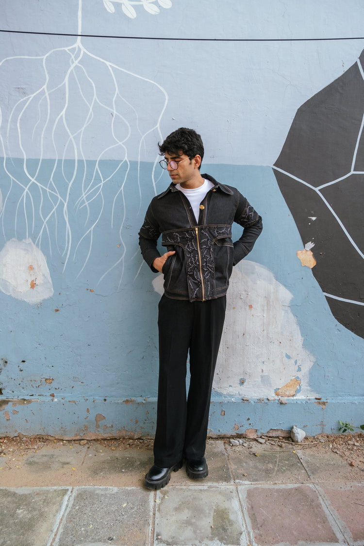 NAZRANA Panelled Jacket