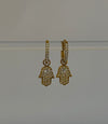 Hamsa  Charm Hoops