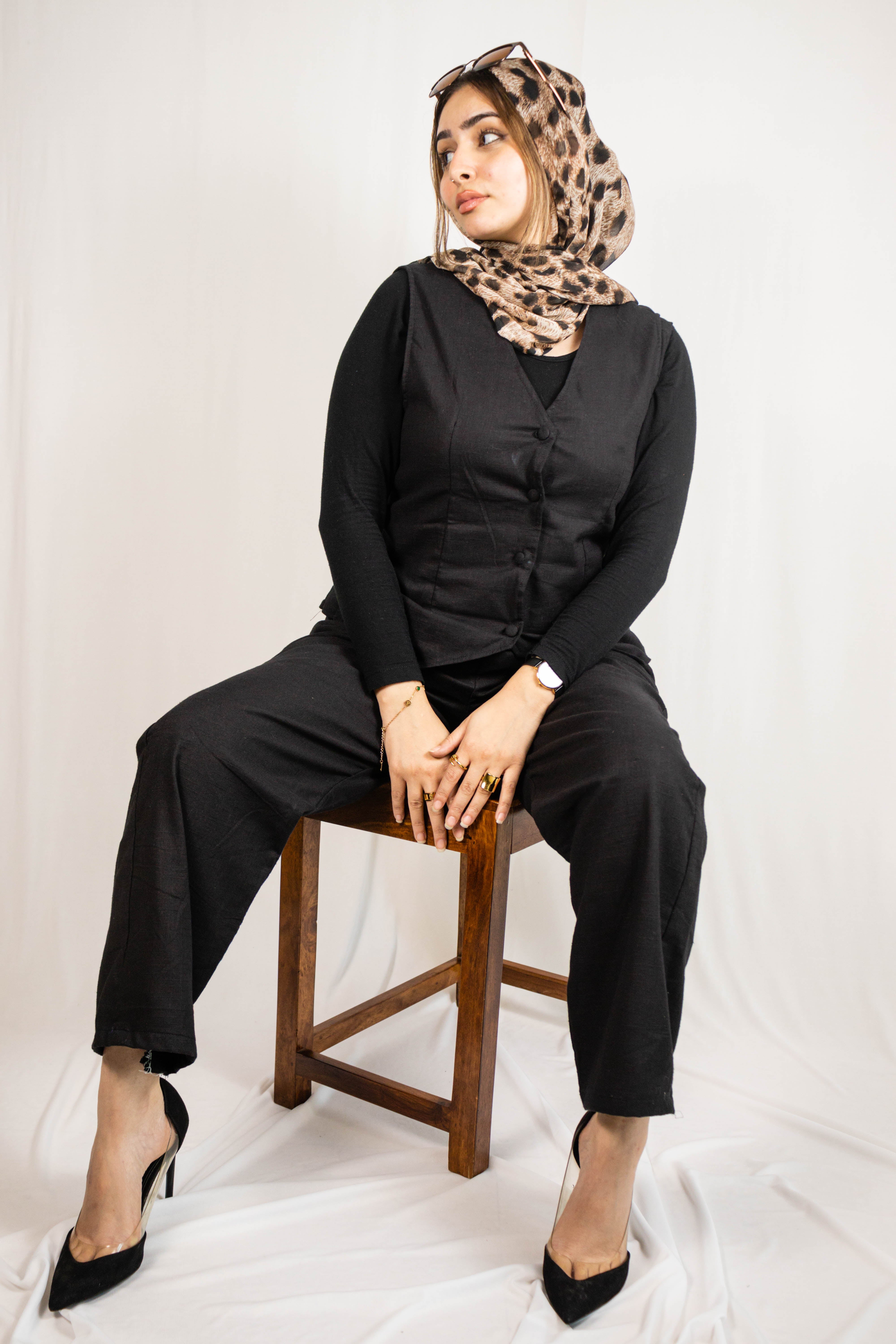 Black Saji Pant