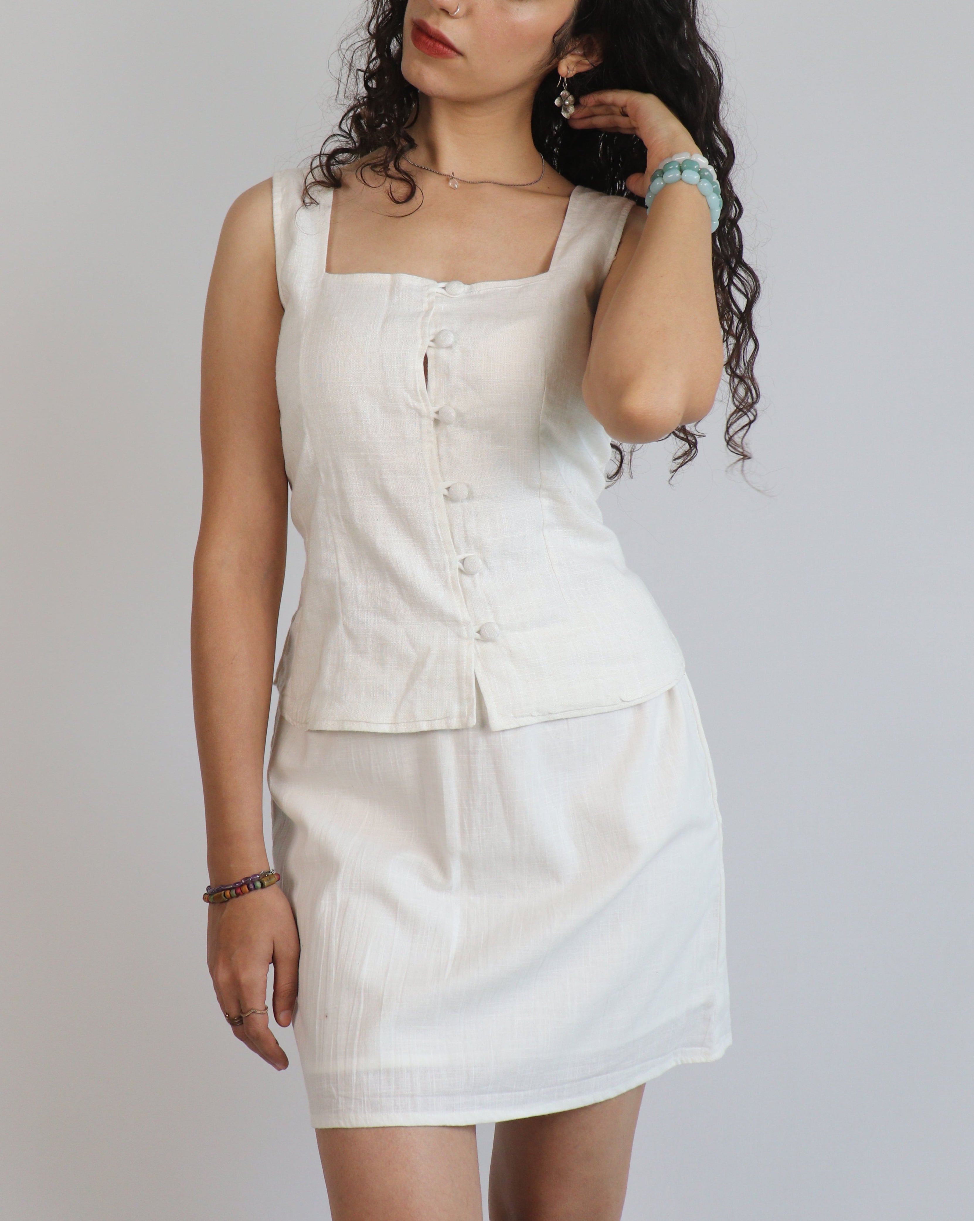White Mini Skirt