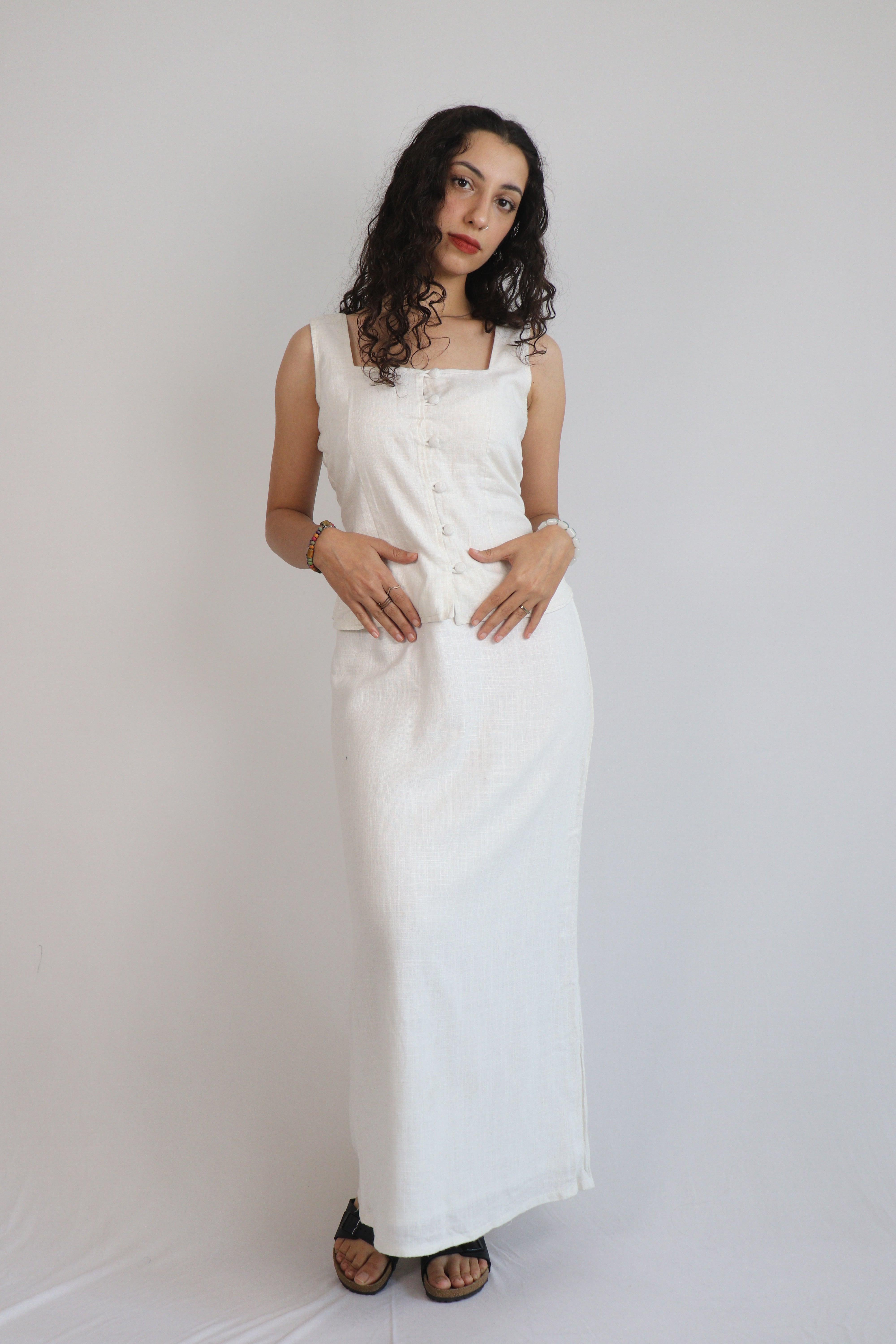 White Maxi Skirt