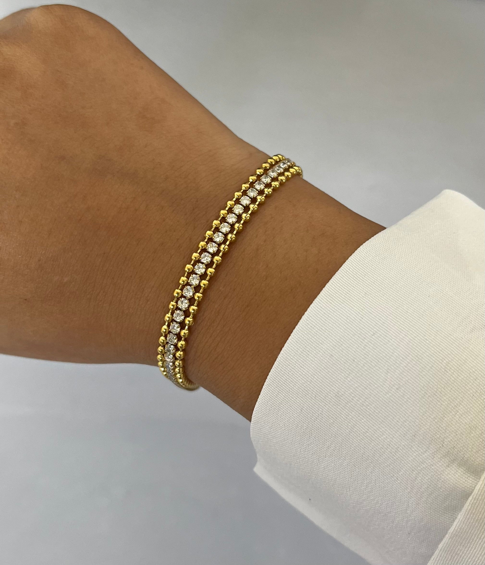 Layered Tennis Bracelet