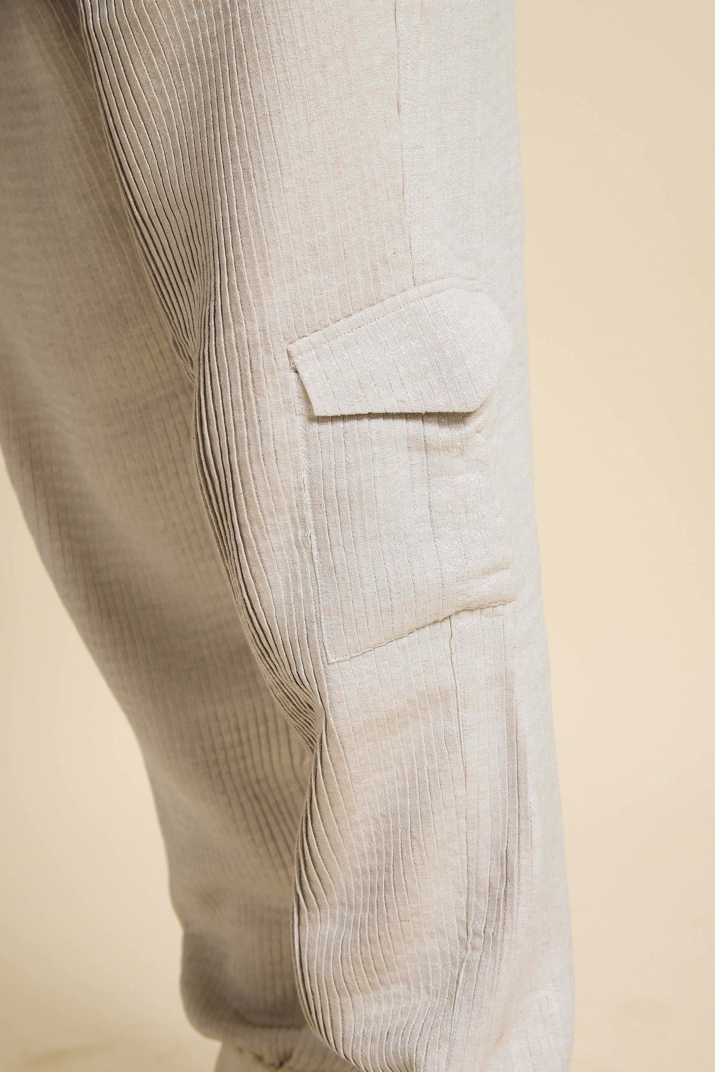Ivory Hand - Pleated Joggers