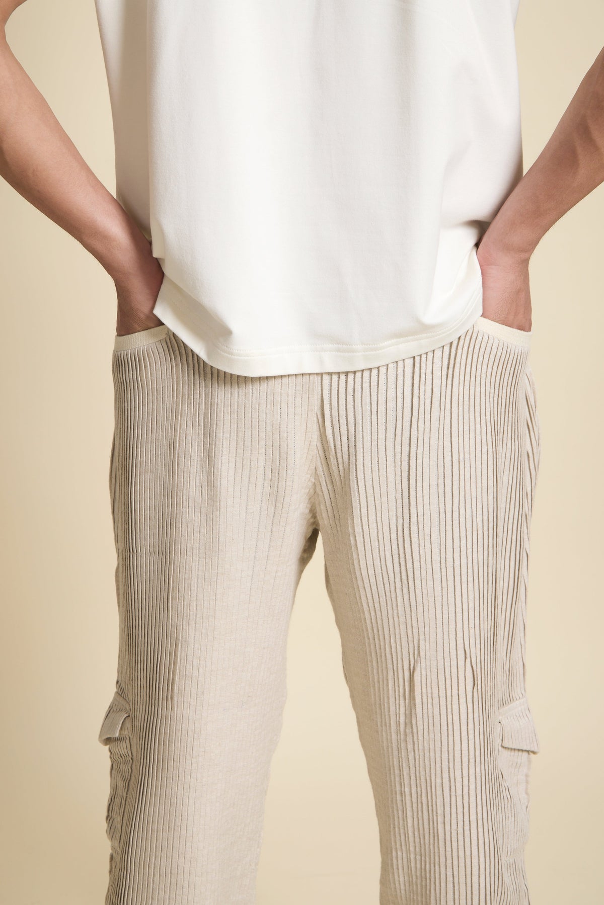 Ivory Hand - Pleated Joggers