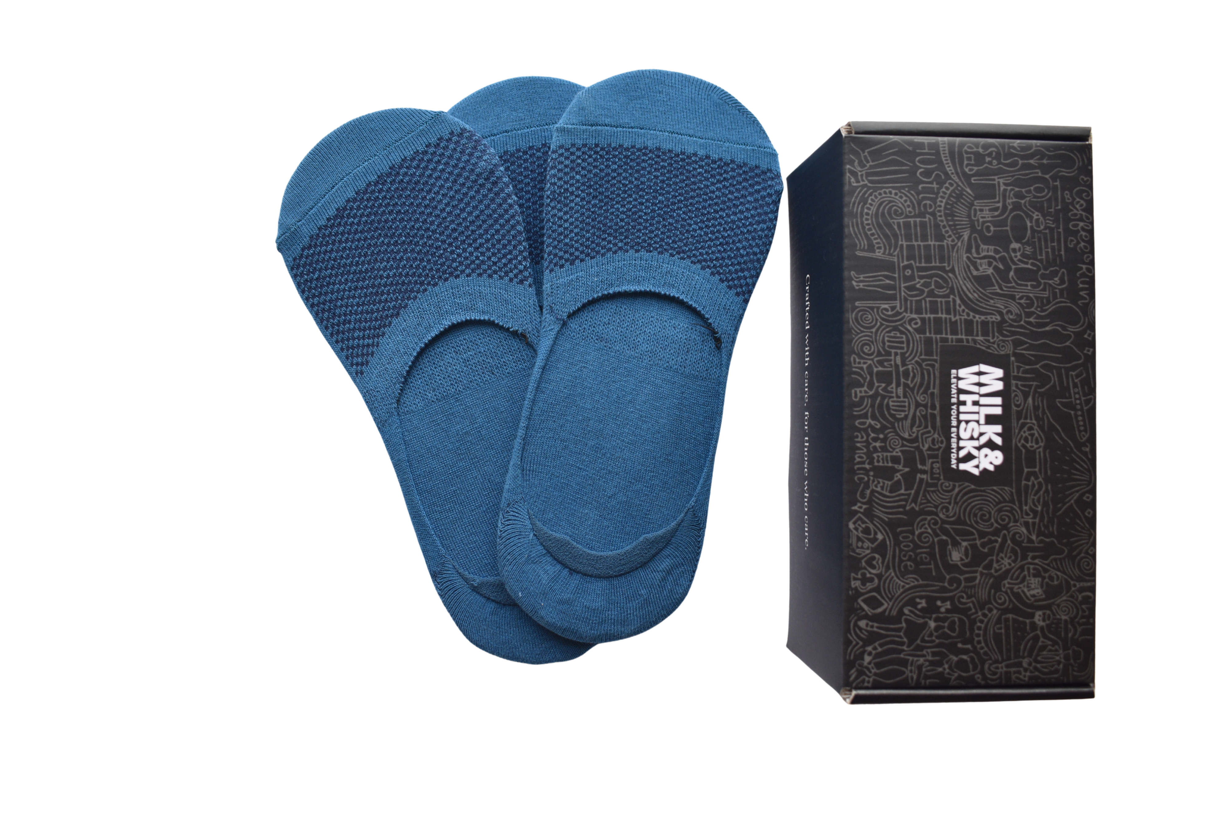 Sky Blue No-Show (Pack of 3)