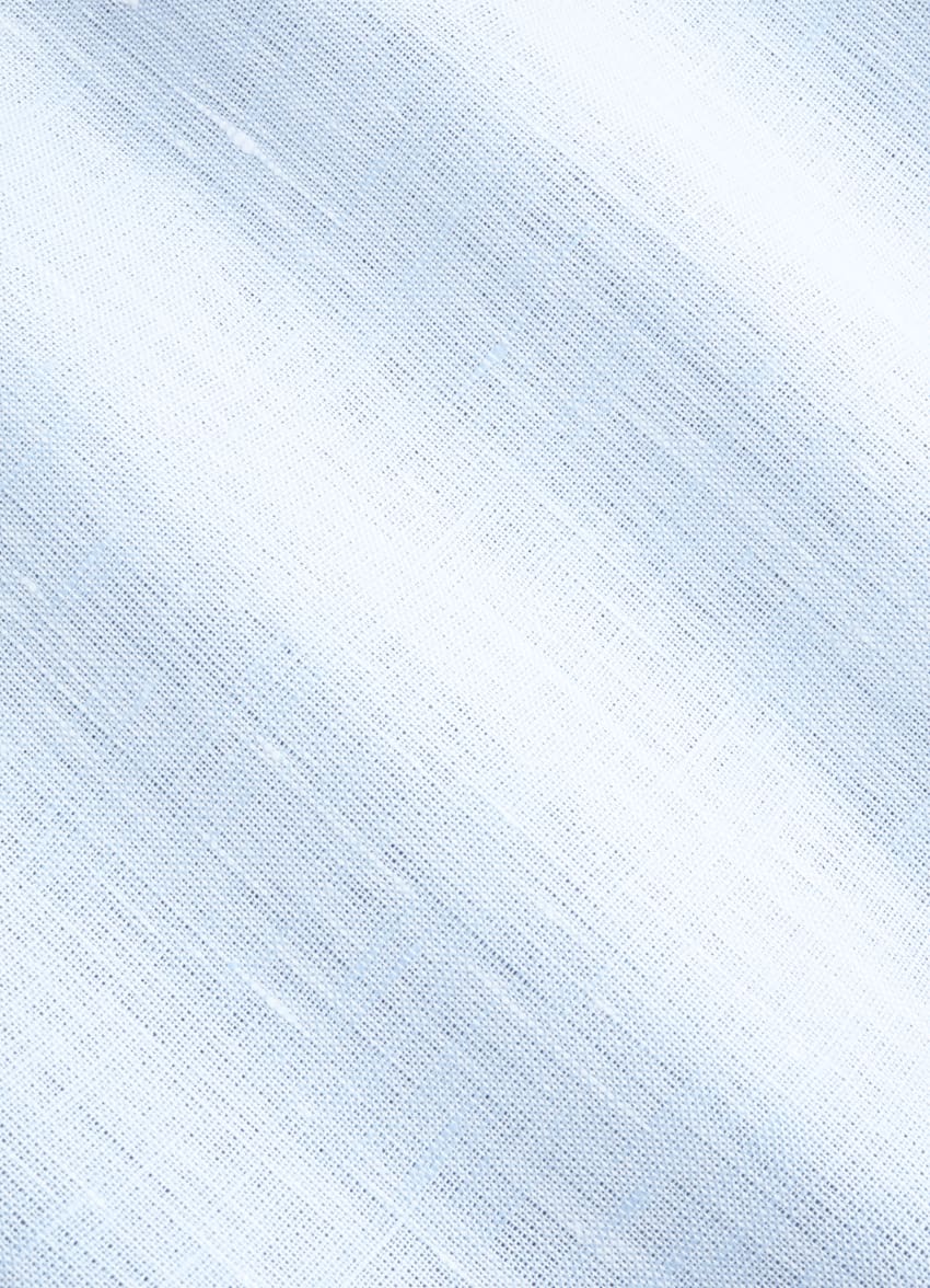 100% Linen Shirt Light Blue