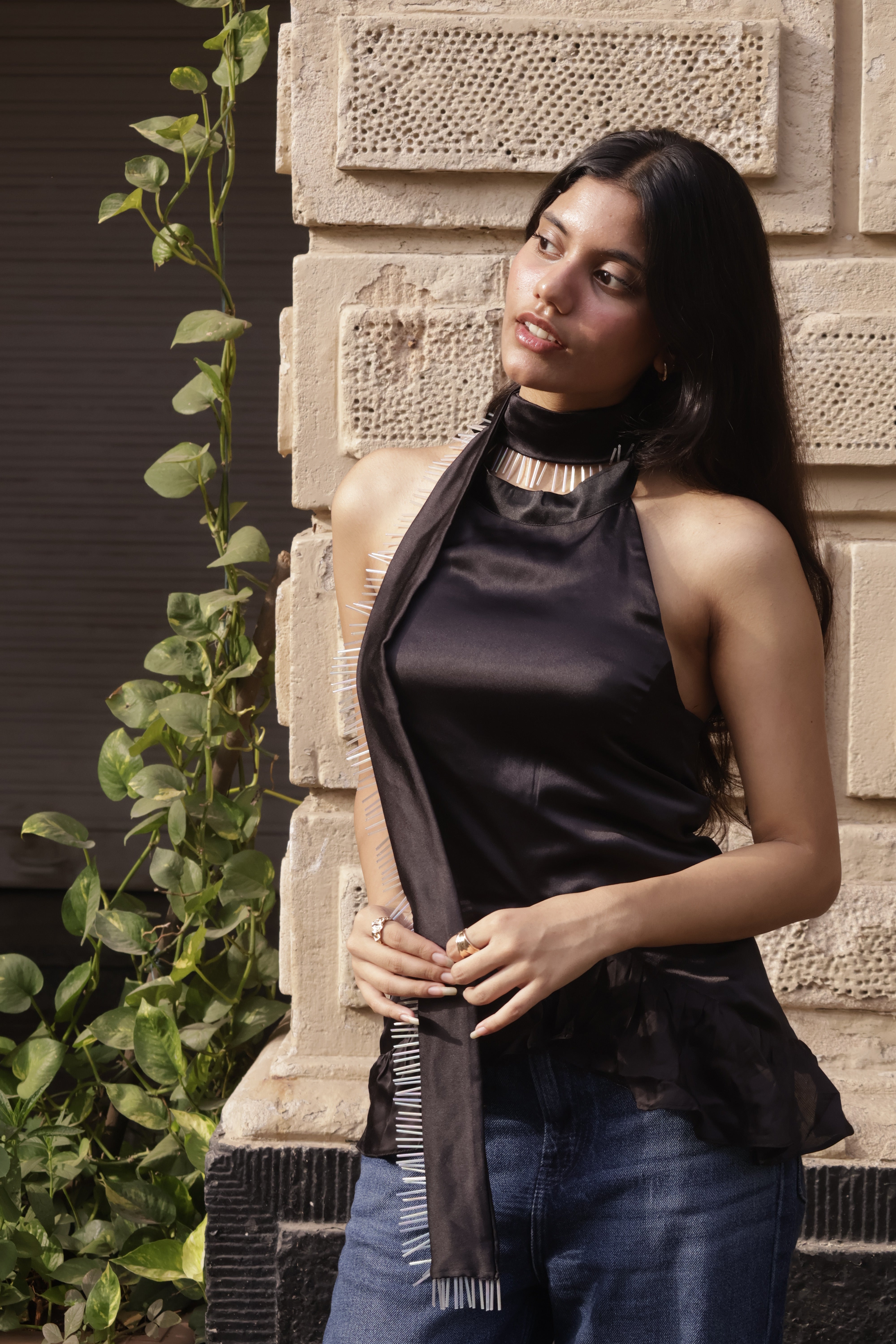 Noir Halter Top