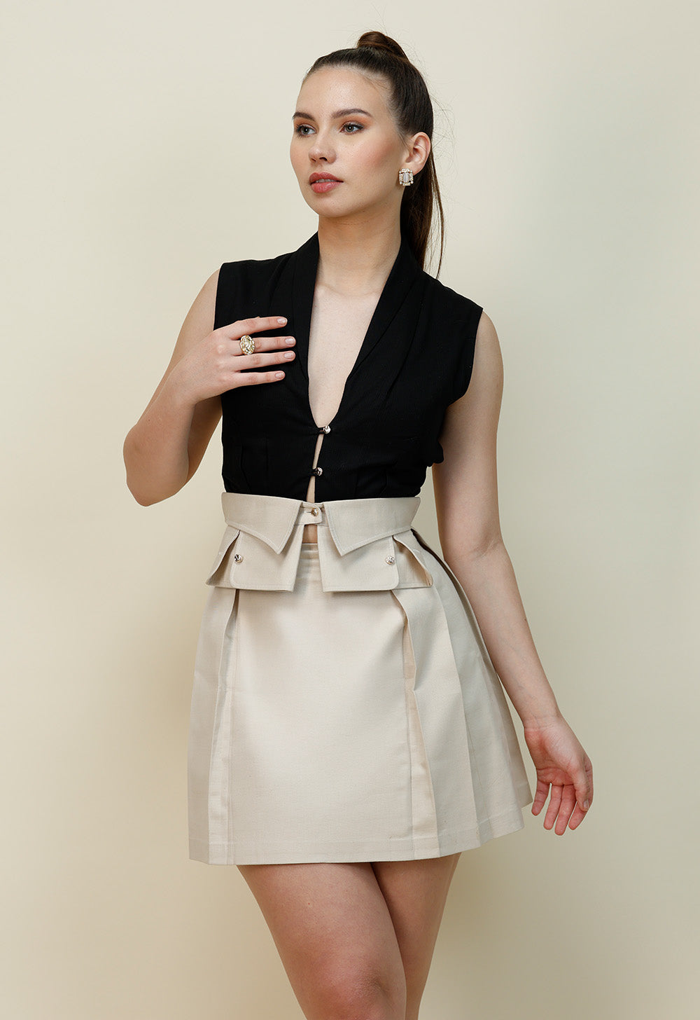 Structured Shirt Top