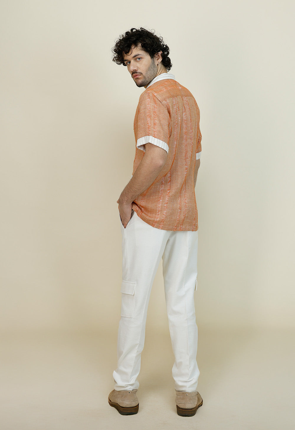 Linen tying Jacket