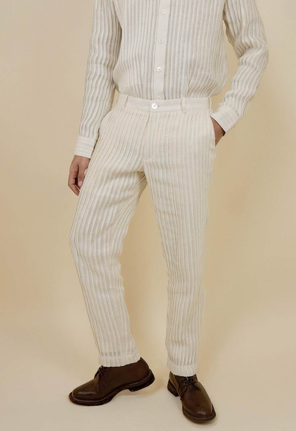 Pleated Linen Shirt