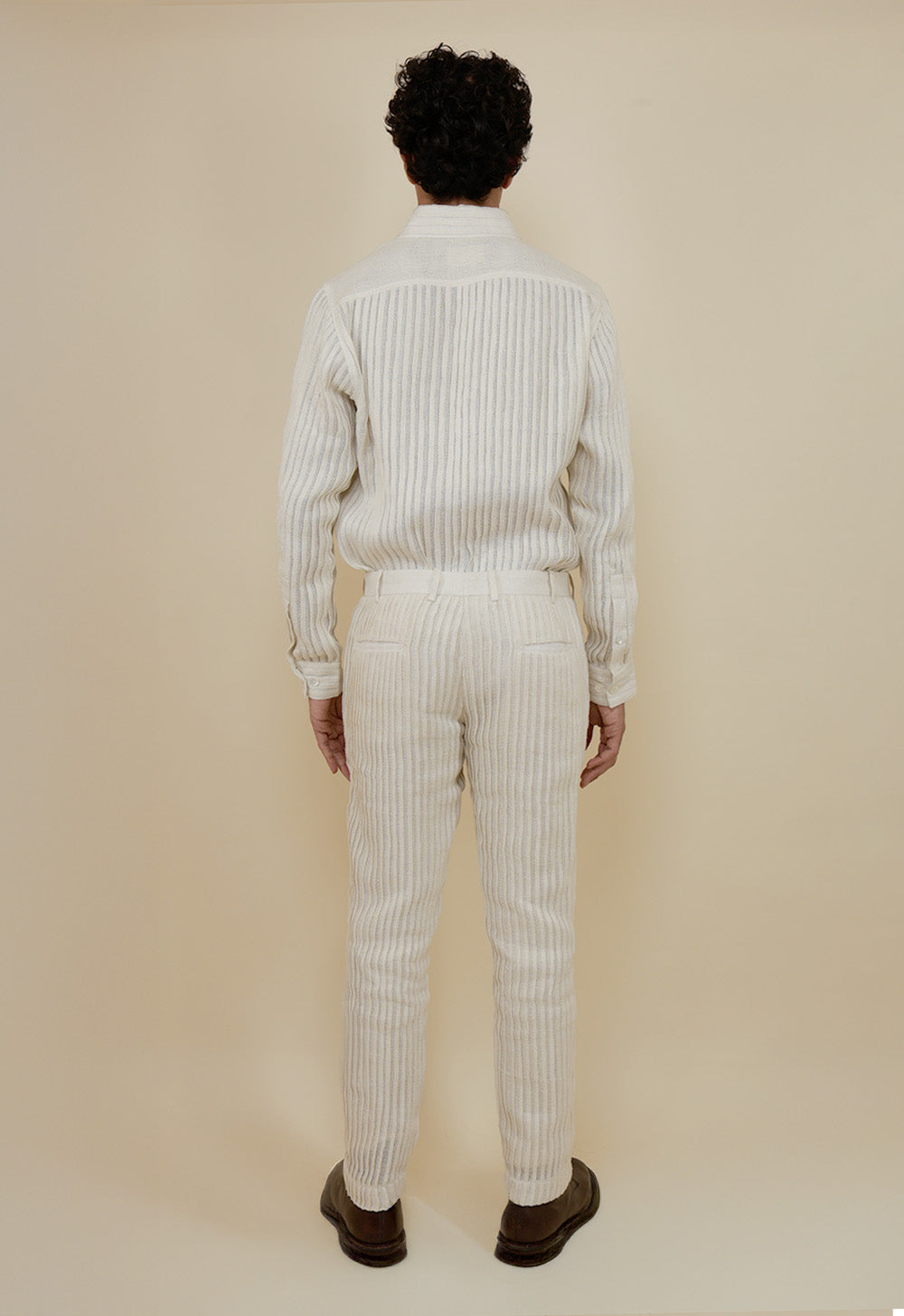 Pleated Shimmer Trousers