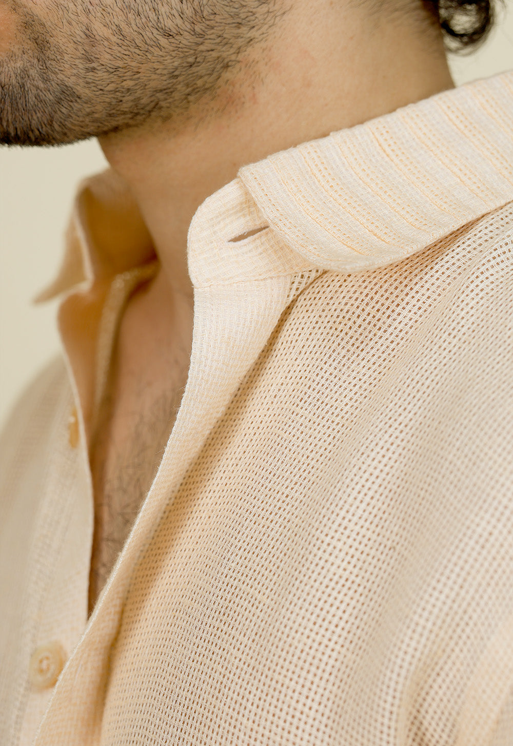 Peach Linen Shirt
