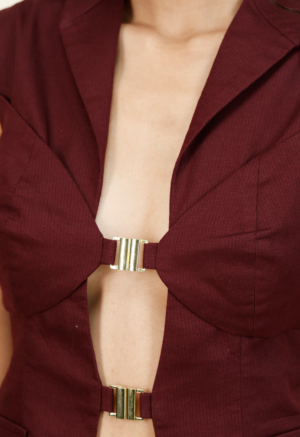 Tailored Burgundy Top