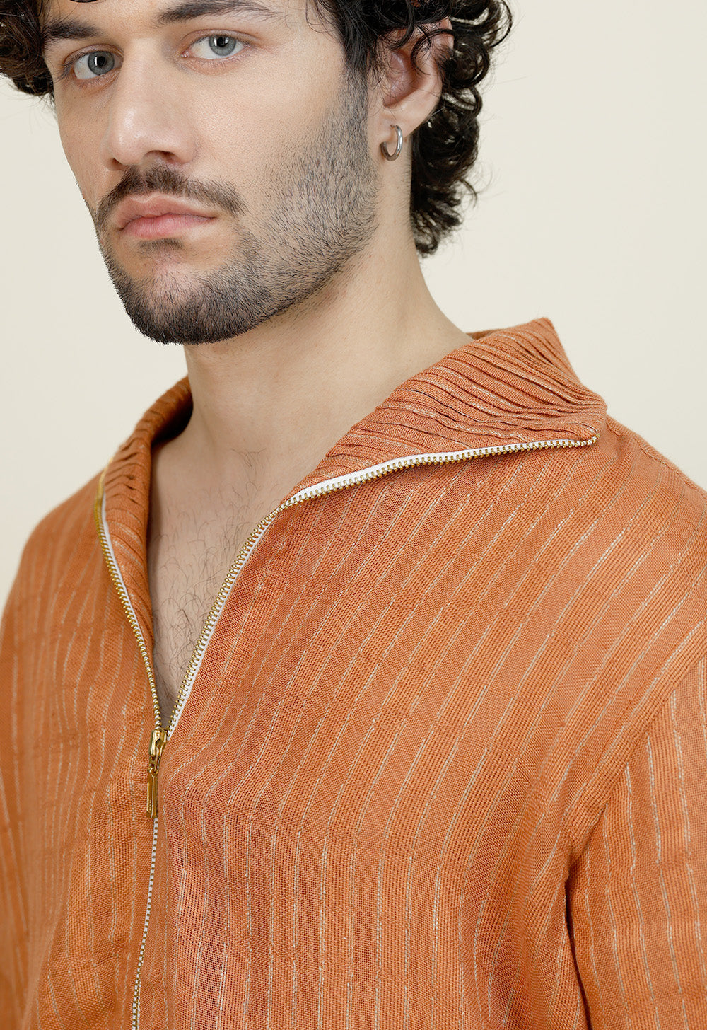 Linen Zipper Shirt