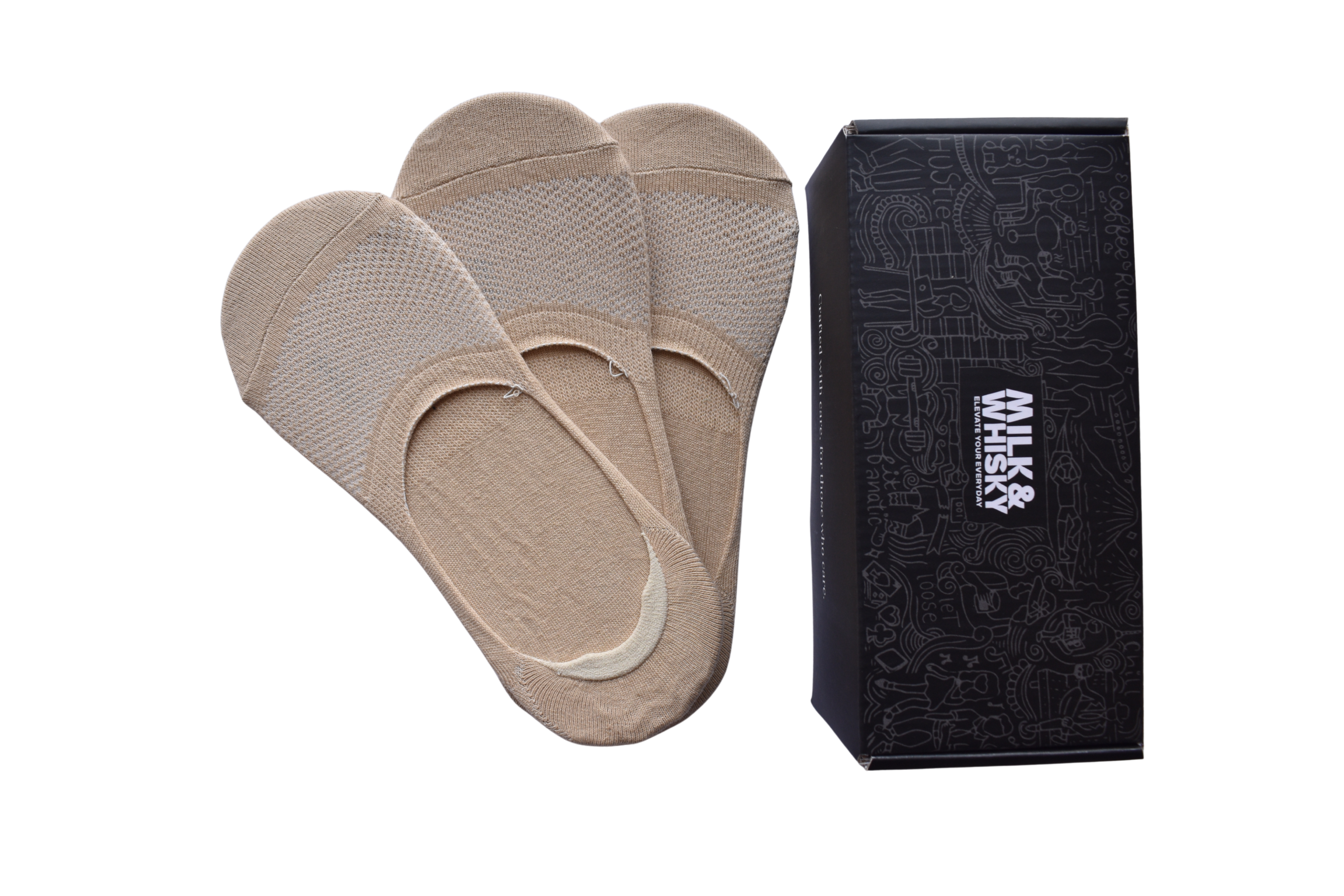 Desert Tone No-Show (Pack of 3)