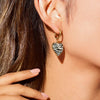 Zebra Print Earrings