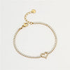 Heart Tennis Bracelet