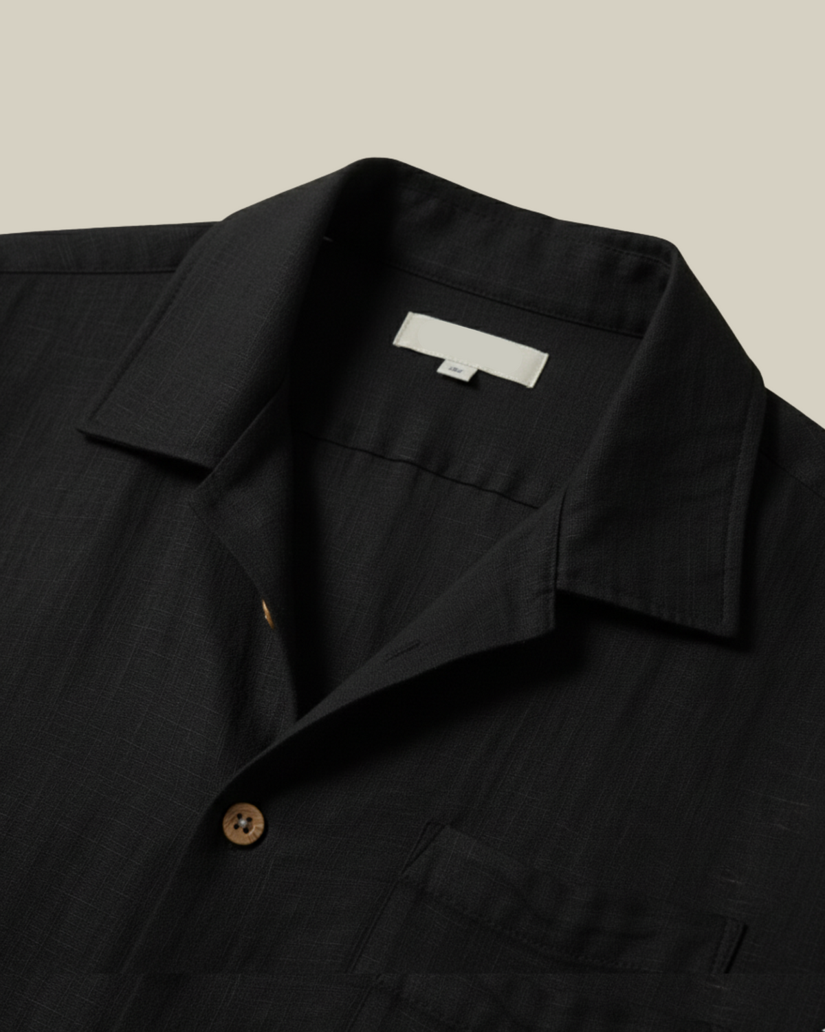 Black Kiro Half-Sleeved Shirt