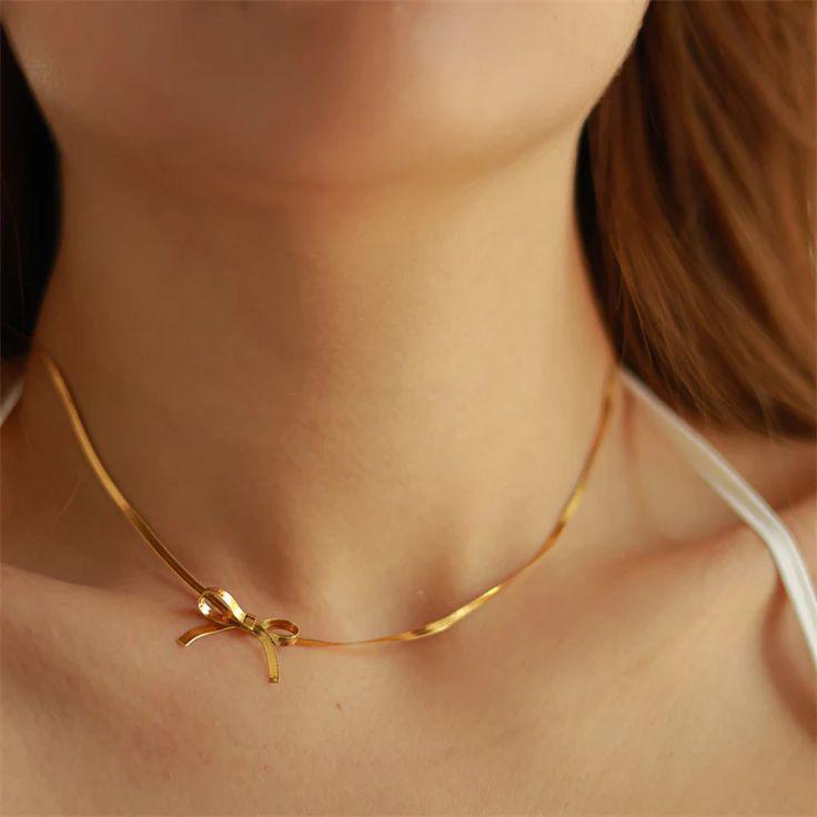 Bow Choker  Necklace