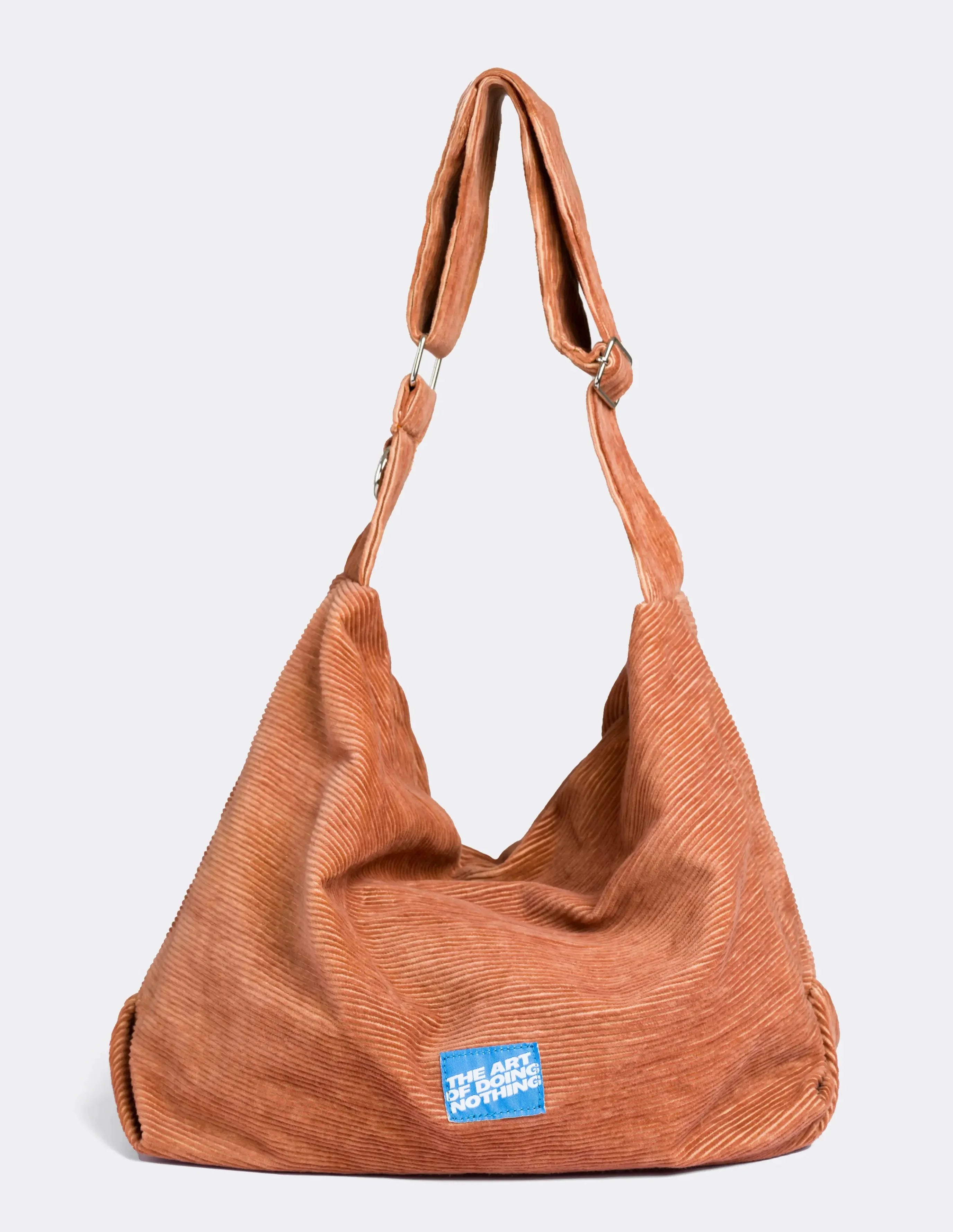 Corduroy Cross-Body Bag - Brown