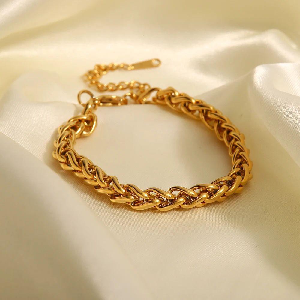 Solid Chunky Chain  Bracelet