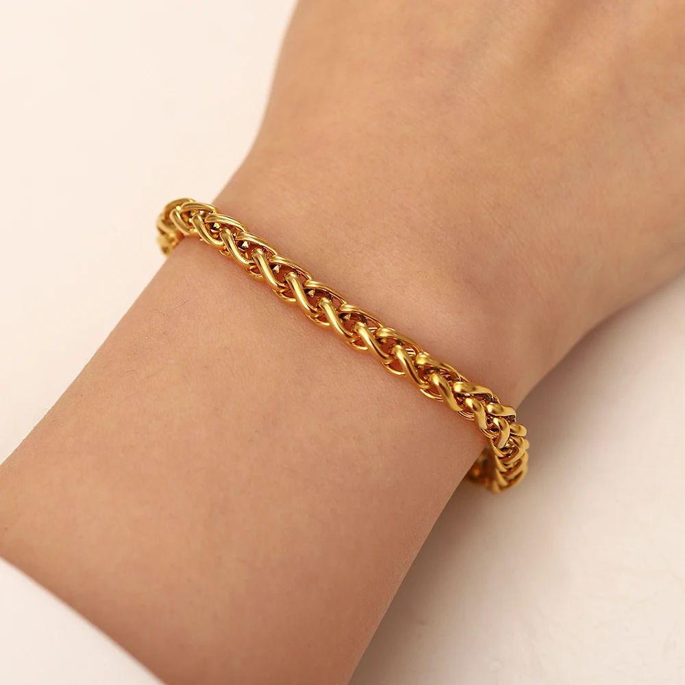 Solid Chunky Chain  Bracelet