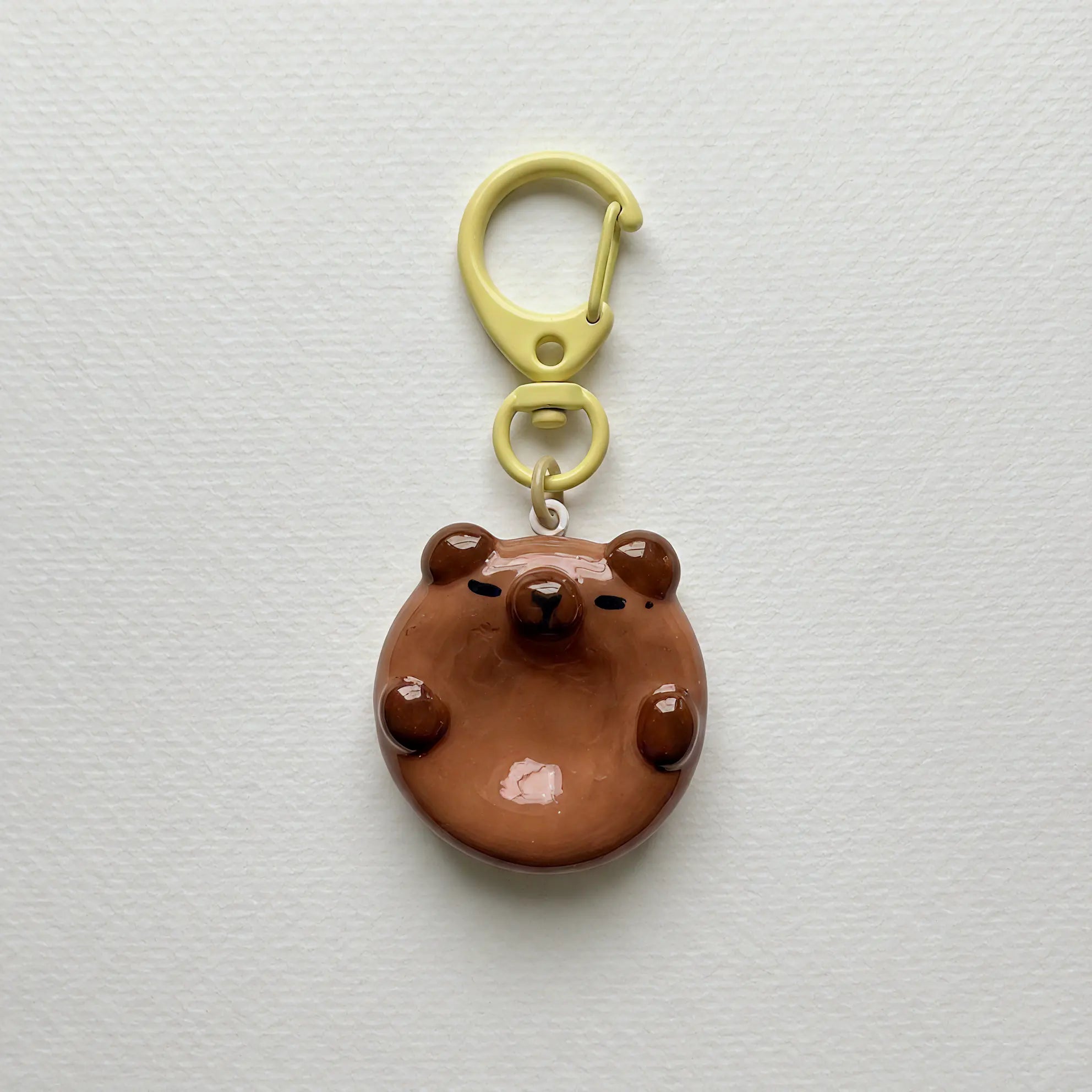 Cute Capybara Worry Stone Keychain 🐻