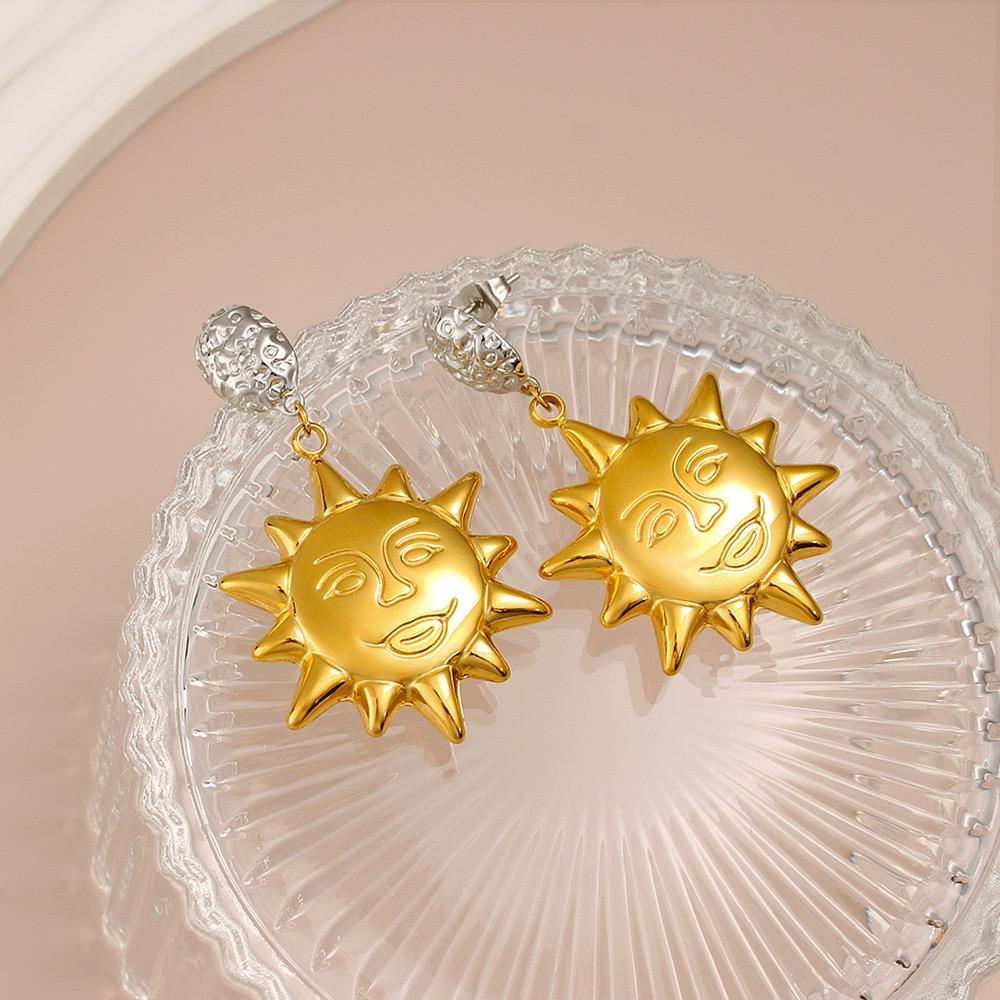 Sun Mixed Metals Waterproof Earrings