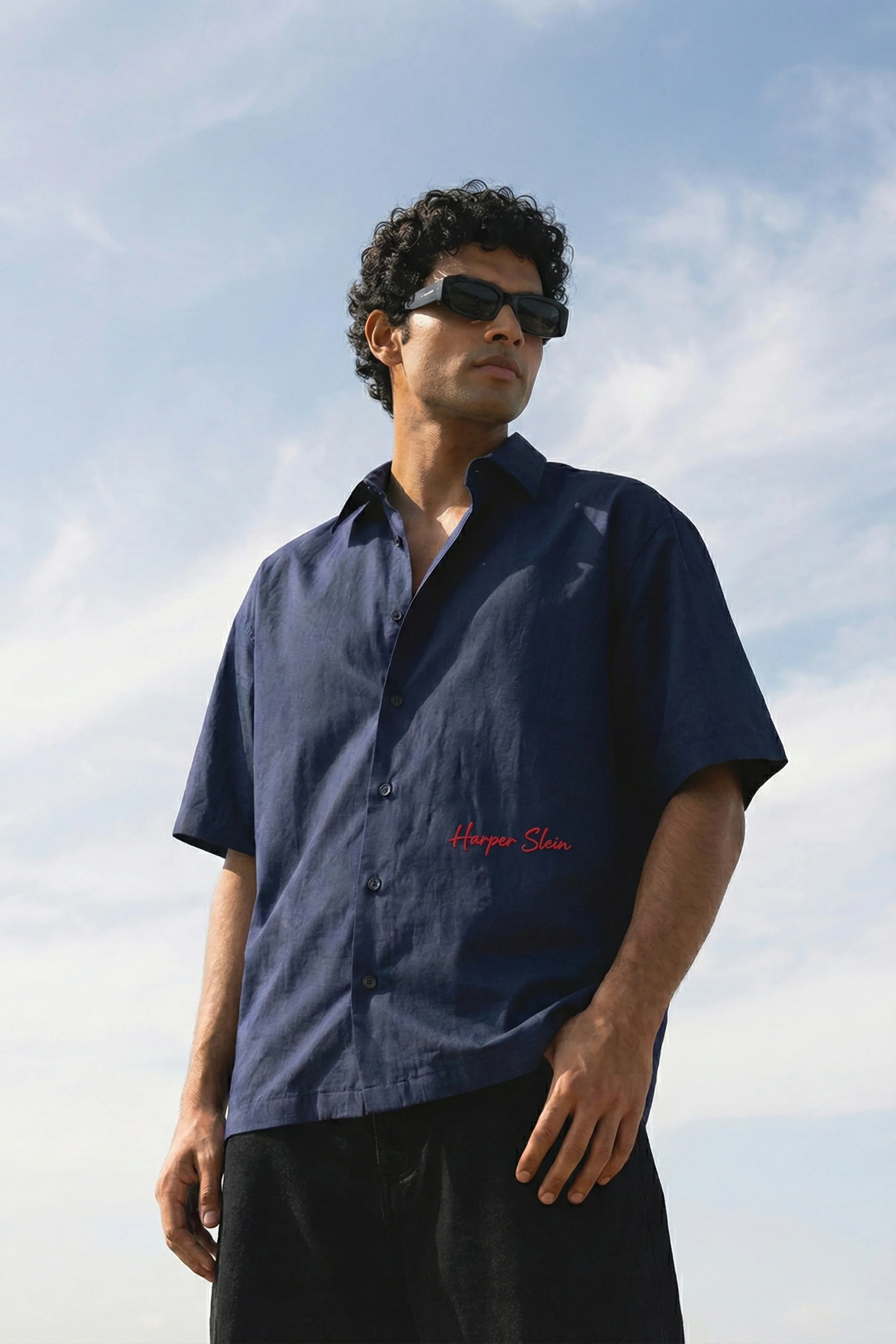 Brushed Blue Shirt - Harper Slein