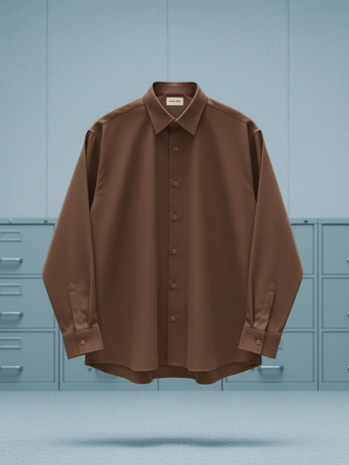 The Studio Shirt Men Clay Brown - Harper Slein