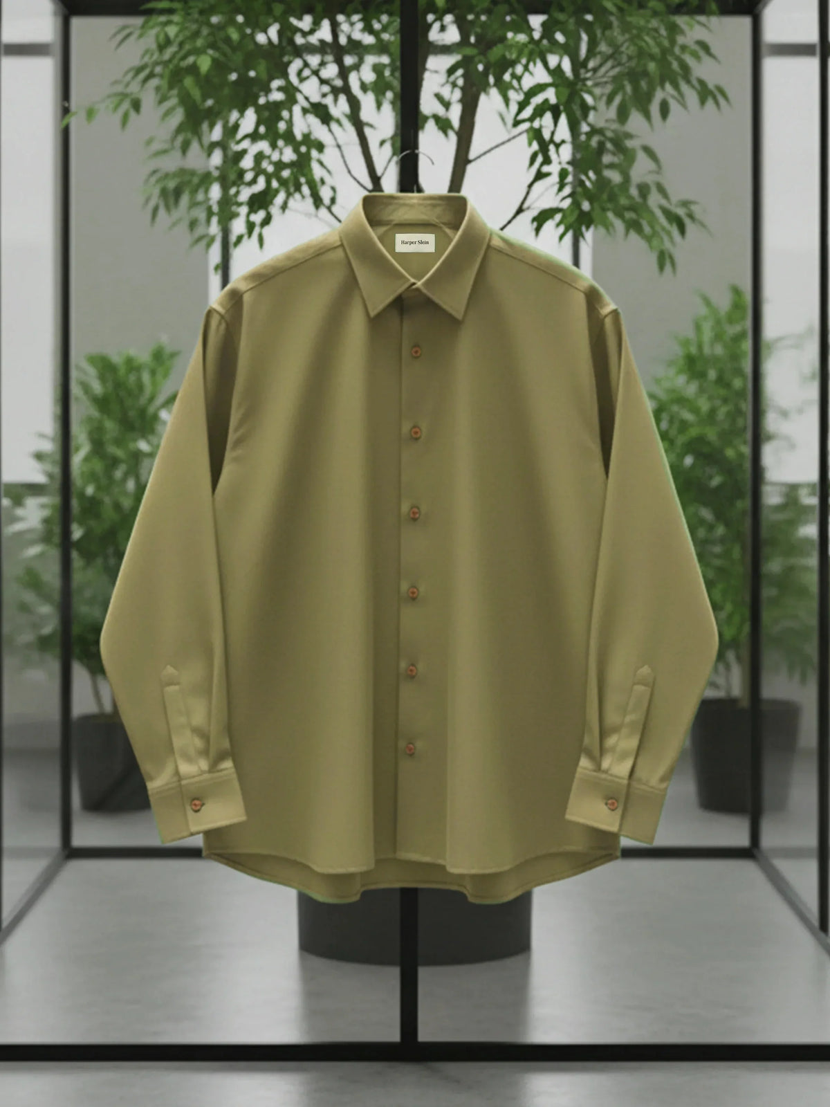The Studio Shirt Men Sage Green
