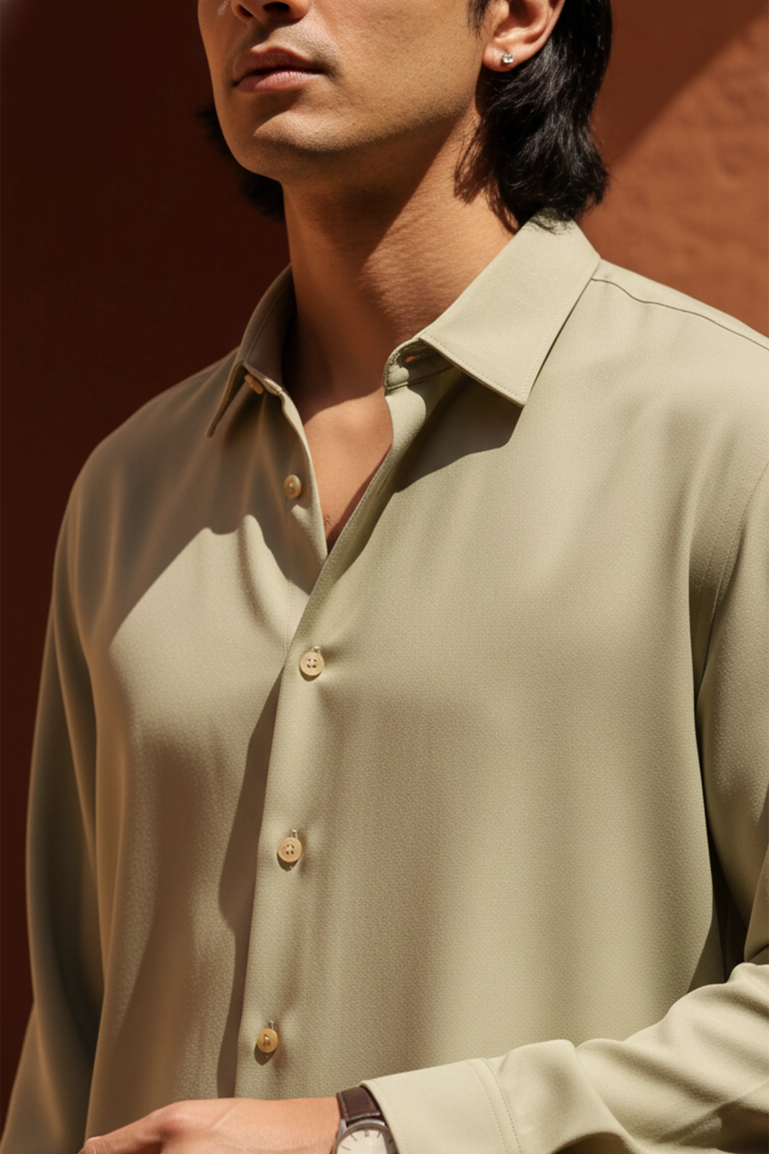 The Studio Shirt Men Sand Beige - Harper Slein