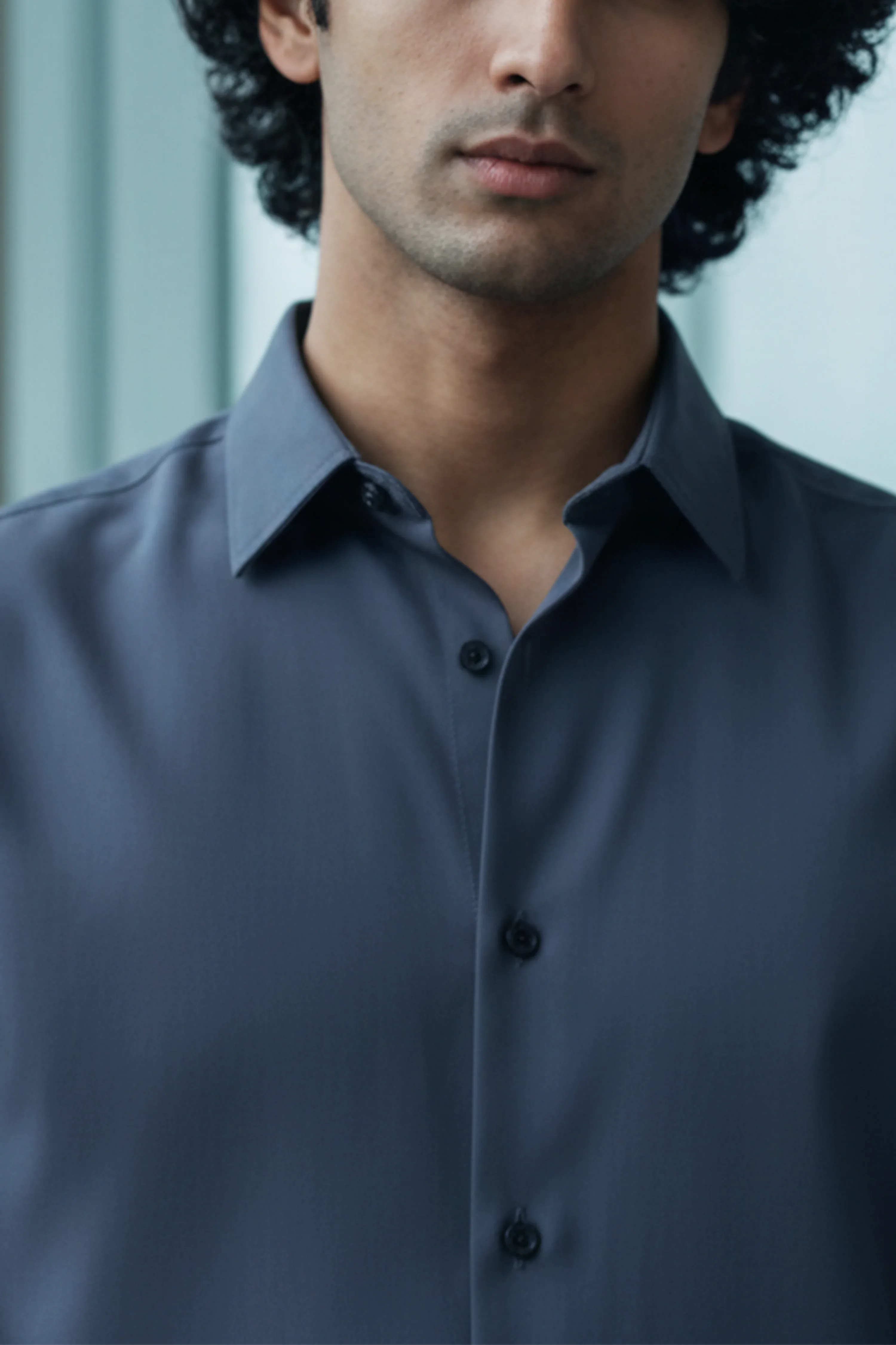 The Studio Shirt Men Slate Blue - Harper Slein