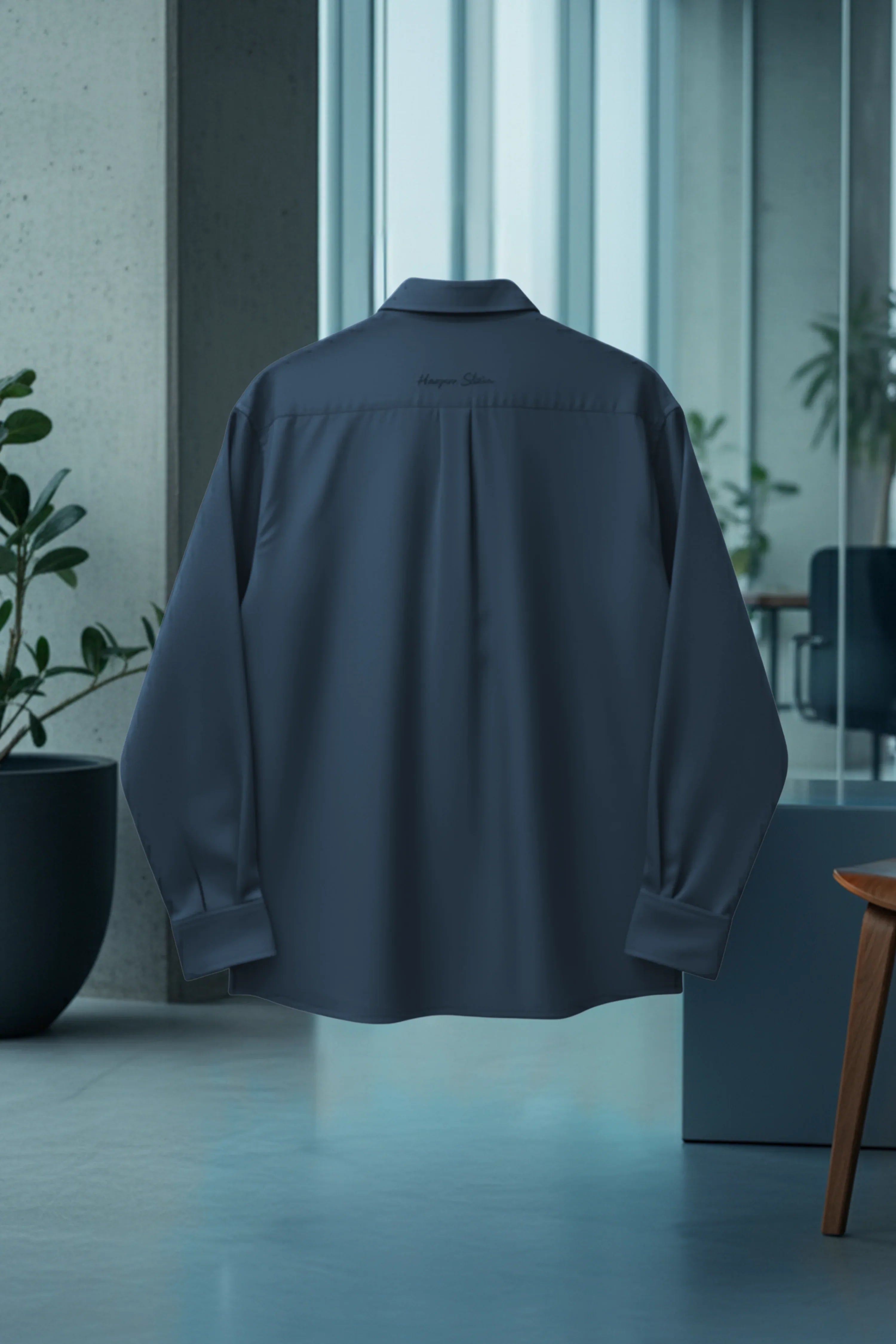 The Studio Shirt Men Slate Blue - Harper Slein