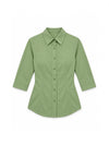 The Studio Shirt Women - Sage Green — front flat lay