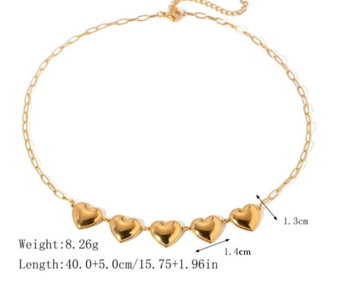 Heart Choker Waterproof Necklace