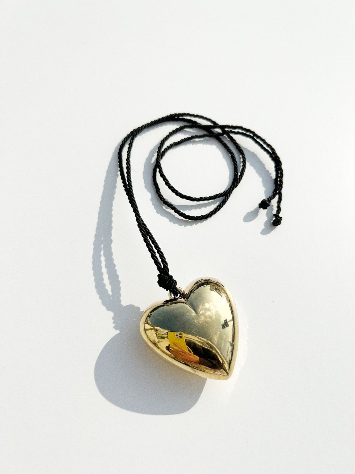 Heart Pendant Rope Waterproof Necklace